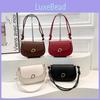 Modern Elegant Pu Leather Lock Buckle Handbag For Women Daily Wear In Black White Red Brown