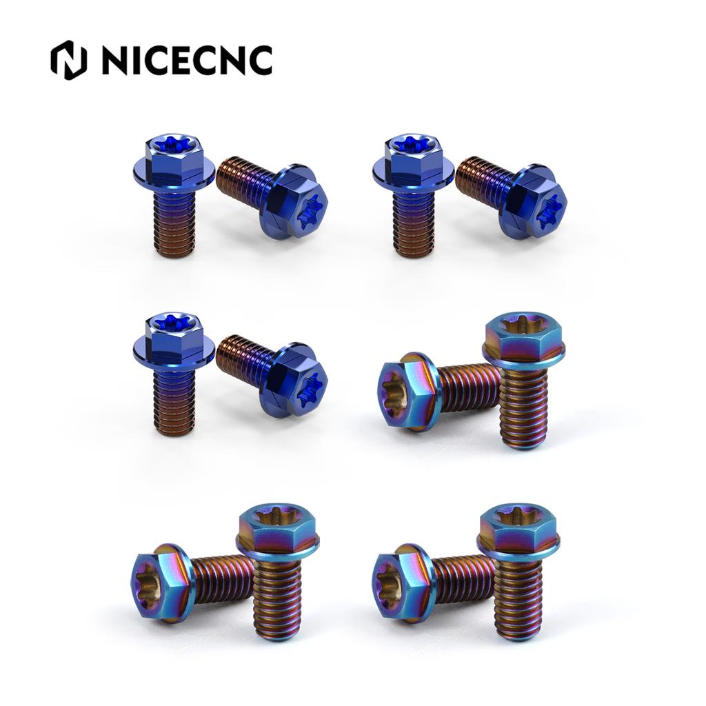 NICECNC For Surron Light Bee X S L1E M5X10 M6X13 Front Rear Brake Disc Pad Screws For Segway X160 X260 Electric Dirt Bike 2025