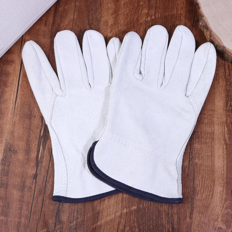 Pracovní rukavice Ovčí kůže Dělnické Pracovní Svařování Bezpečnostní Ochrana Zahrada Sport Motocykl Řidič Odolné rukavice