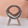 Cat Tunnel Bed With Wooden Legs Soft Comfortable Elevated Cat Tunnel Bed With Plush Cushion For All Seasons Detachable