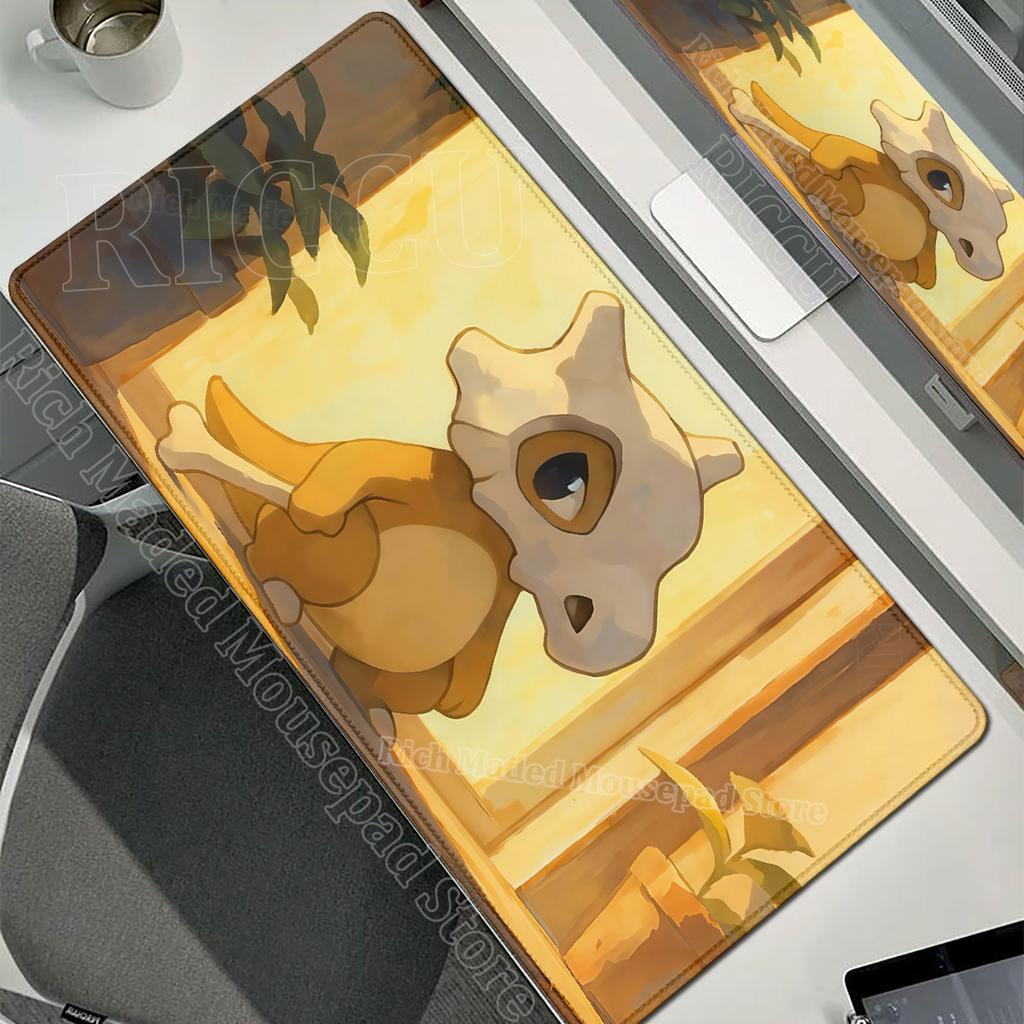 Kawaii Cubone Large Mouse Pad Gamer XXL Pc Keyboard Mouse Mat Tapis Souris Gaming HD PPokemons Rubber Mousepad Desk Accessories
