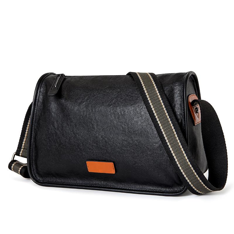 

Мужская сумка через плечо из воловьей кожи растительного дубления, контрастная сумка через плечо, мужская сумка в стиле ретро, ​​модная сумка