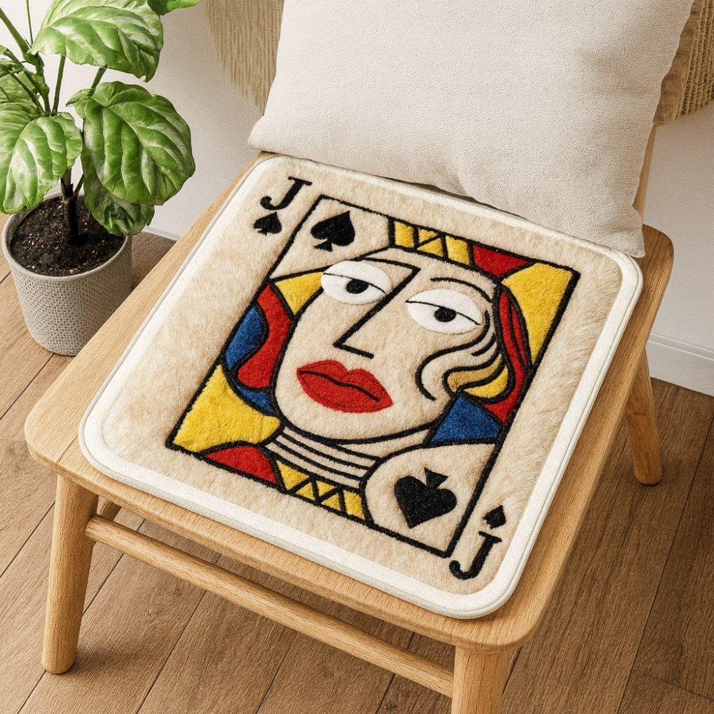 Rutschfestes Plüschkissen Dekorative Warme Sitzauflage Universelle Stuhlauflage Studentensitz