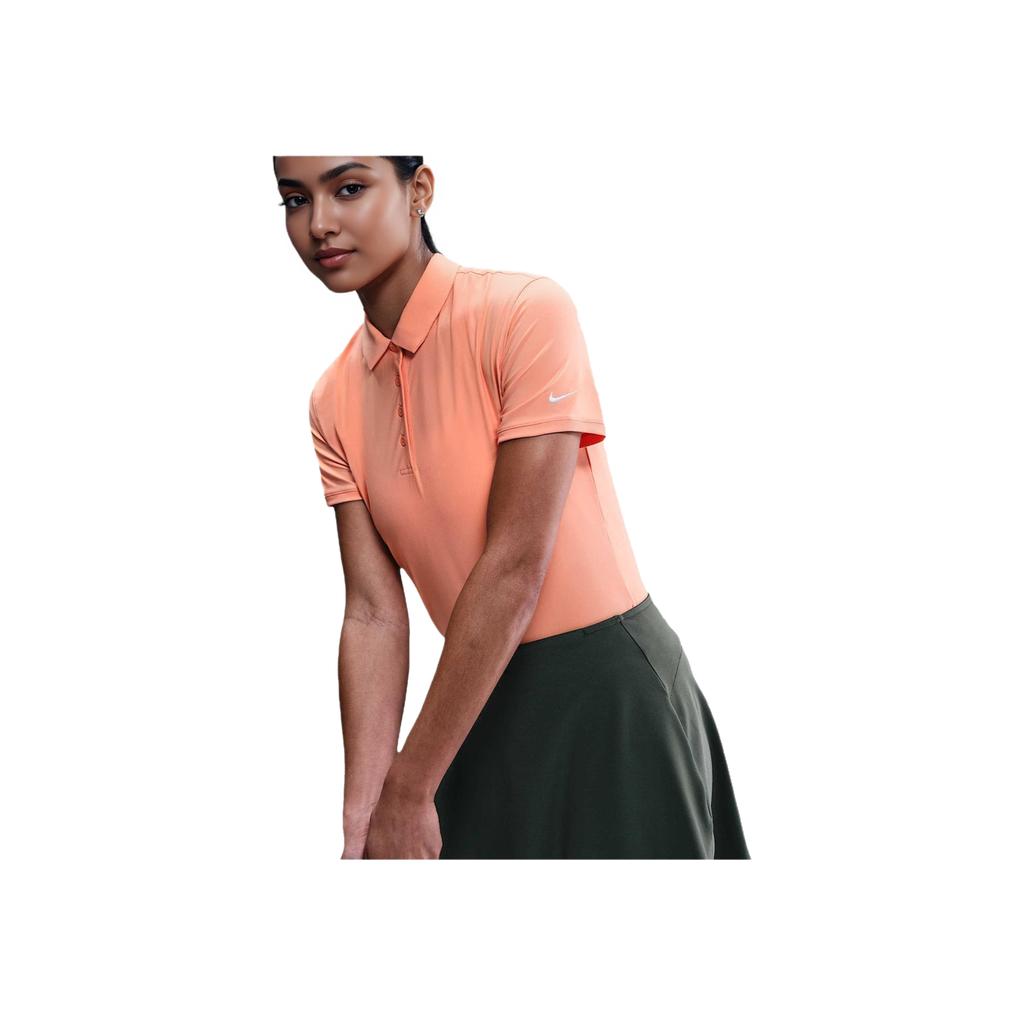 Nike Victory Fashion Comfortable Soft Short Sleeve Polo Shirt Women Tops Orange FQ1575-844
