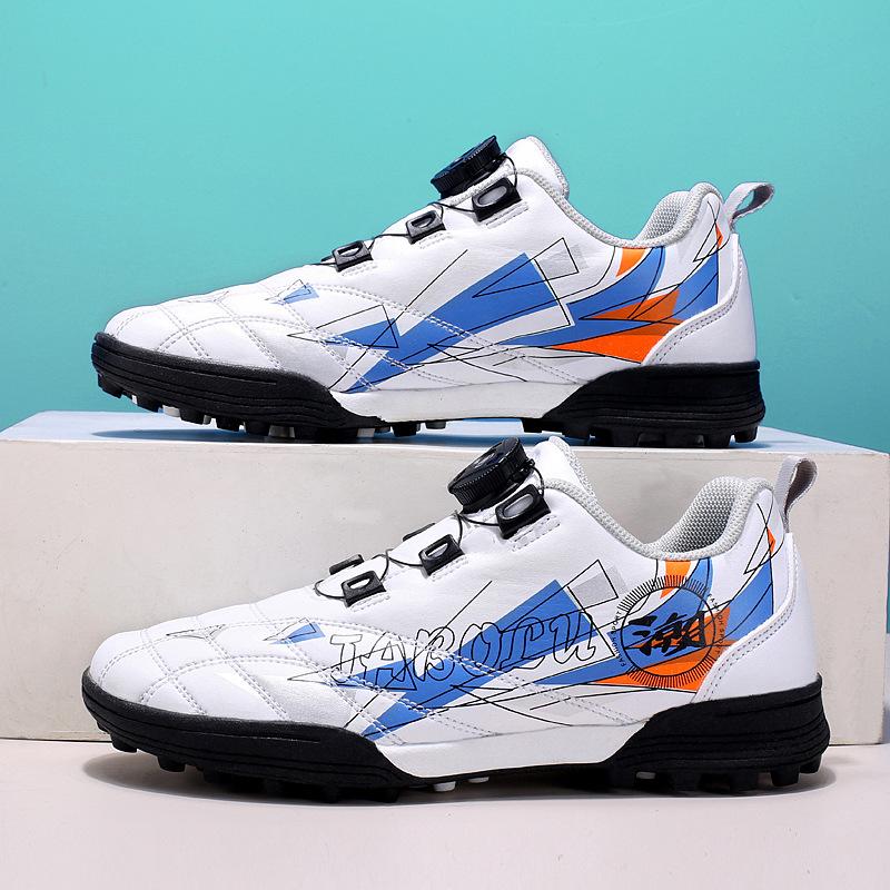 Student Rotary Buckle Football Shoes Boys and Girls Outdoor Kick Game Training Sneakers