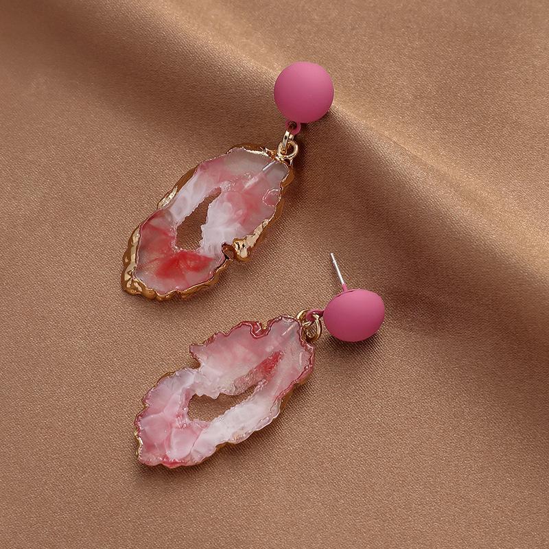 Unique Resin Geometric Irregular Earrings