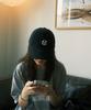 BLUFF B Initial Logo Ball Cap [Black]