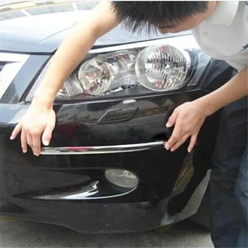 Last Stock 4pcs Car SUV Edge Anti-collision Strip Bumper Protector Guard Bar Anti-Rubbing Scraping Bumper Crash Styling Moldings