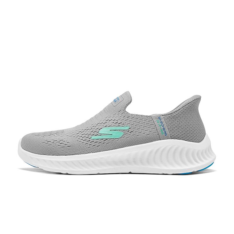 Skechers Go Walk Тканевые Модные Дышащие Легкие Низкие Повседневные Кроссовки Женские Серый 125642-GYAQ 37