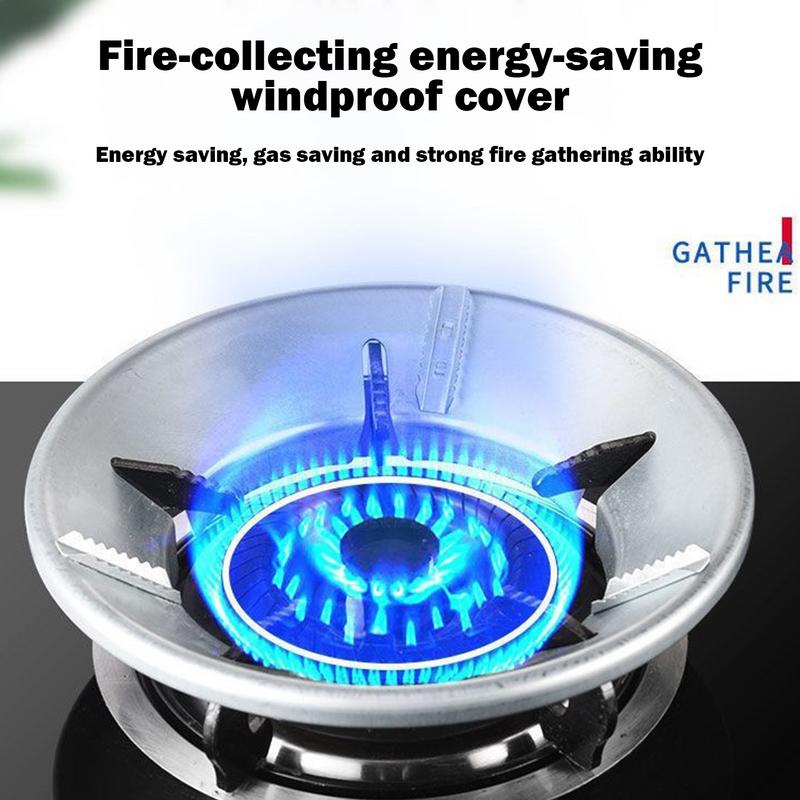 Universal Fire Gas Stove Cover Energy Saving Windproof Ring Round Bottom Rack Support Stand for Kitchen Pot Cooktop