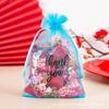 50Pieces Delicate Thankyou Gift Bag Jewelry Packaging Bag Chic Embroidery Mesh Bag Mesh Material for Birthdays Weddings
