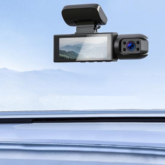 1080P Dash Cam Driving Recorder with Night Vision Loop Recording Wide-Angle Universal Easy To Install Dual Camera Dash Cam