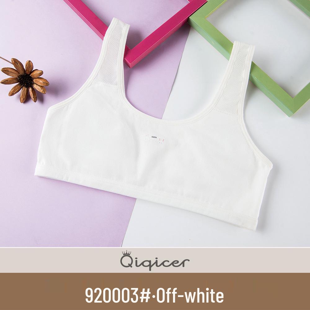 

Girls Cotton Sports Bra with Fixed Cups - Youth Vest 75A