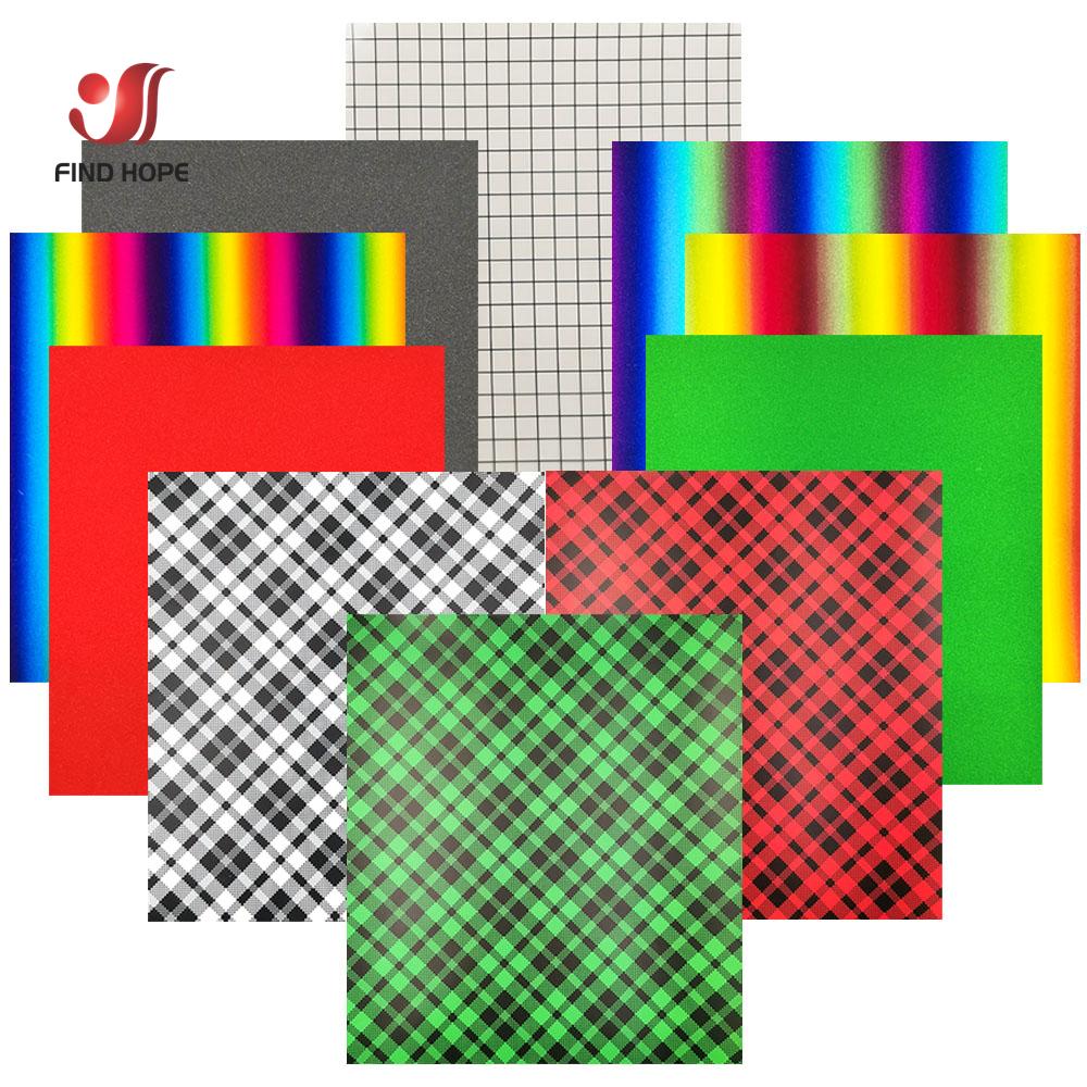 Rainbow Checks Adhesive Crafts Vinyl 10 Assorted Colors Make Graphics Sign DIY Gift Card Festival Home Decal Decoration For Cut
