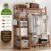Freestanding Solid Wood Clothes Rack and Hanger