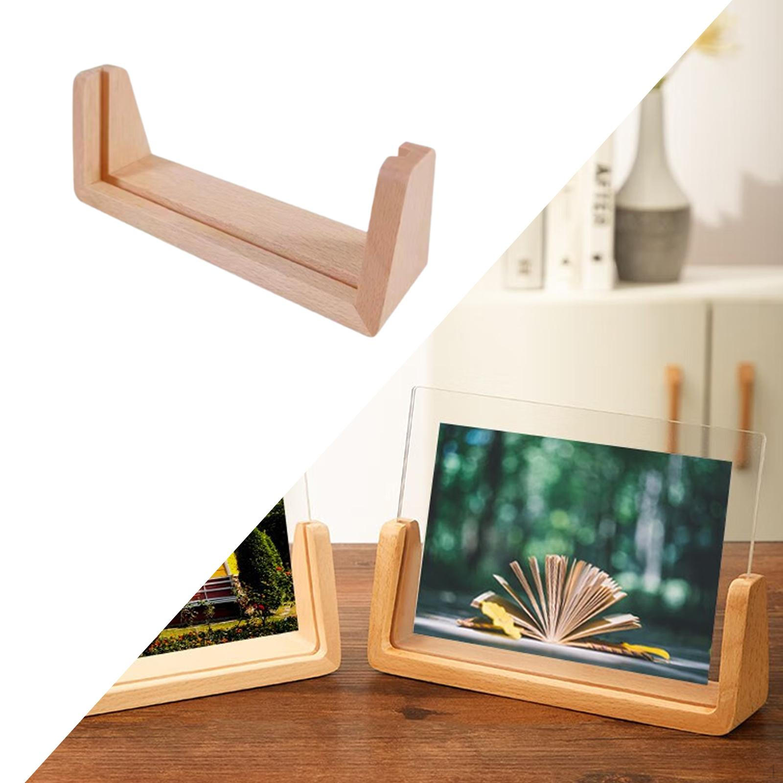 

Деревянная основа для держателя таблички, настольного меню, рекламного стенда, номера стола, свадьбы 6inch