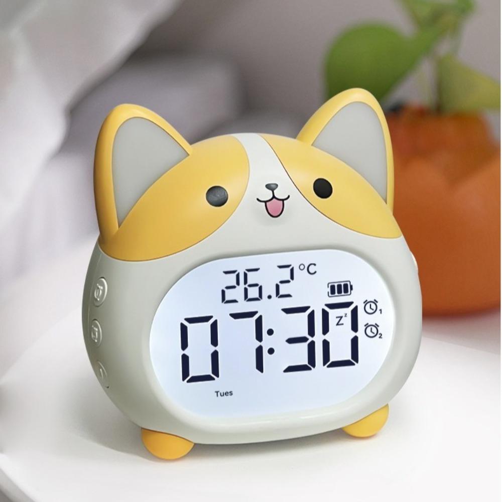 Despertadores Multifuncionais Para com Luz Noturna Função Soneca Relógios Digitais Bateria Recarregável Display Regulável