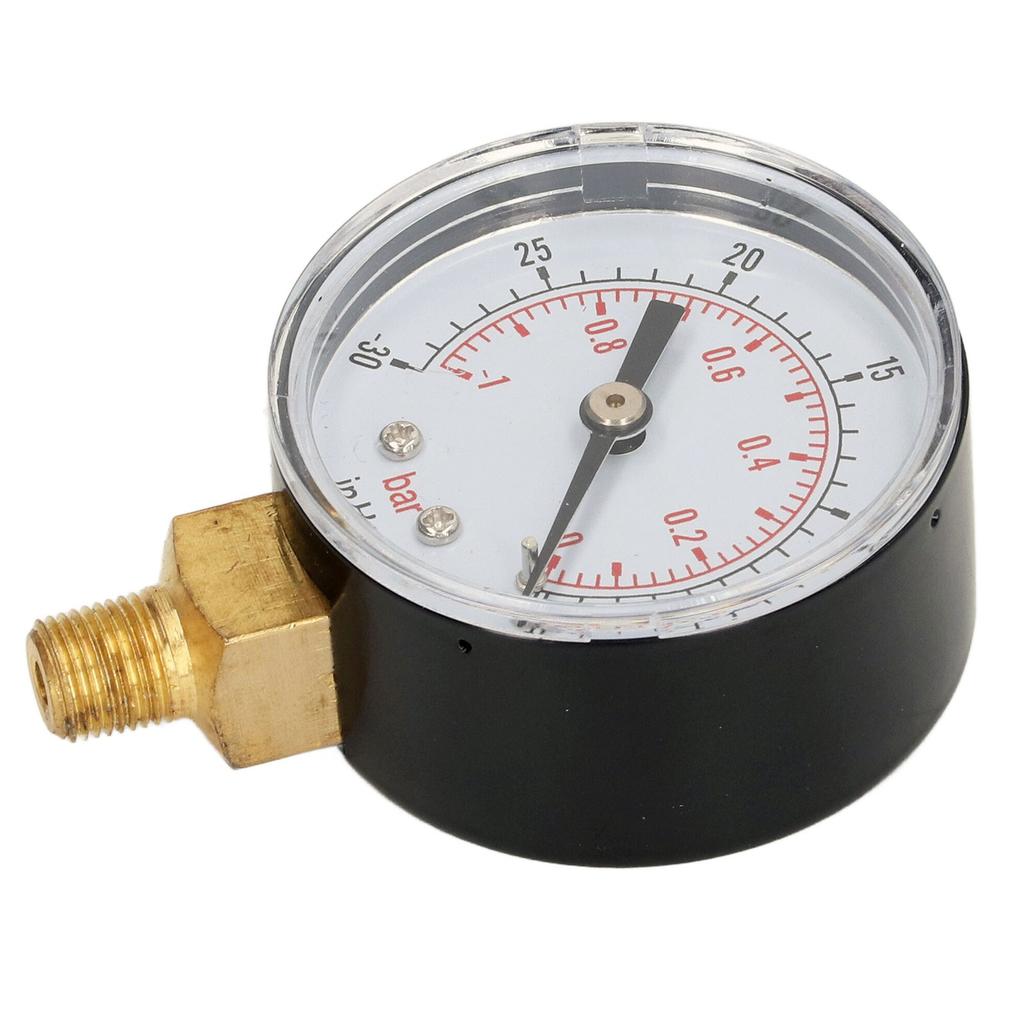 Pressure Gauge 18in BSPT Brass Interface Good Airtightness Vacuum Pressure Gauge for Water Oil
