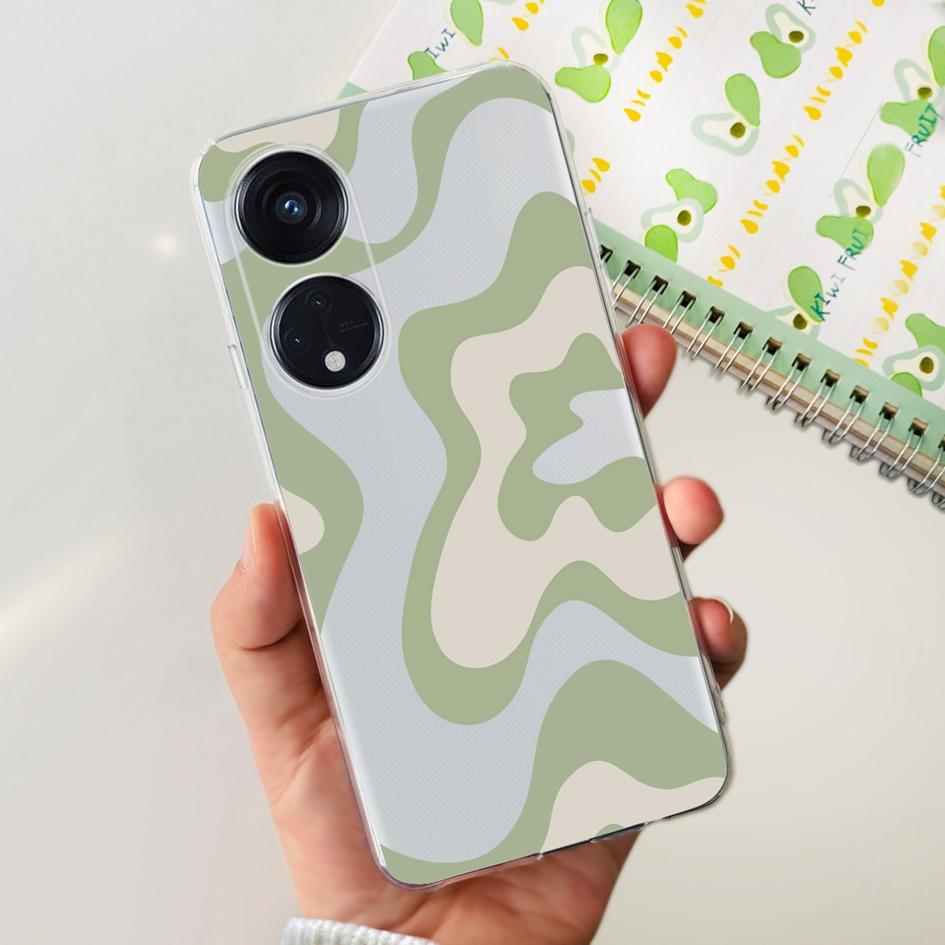 6.43" For OPPO Reno8 T 4G Case Soft Silicone Cover Cute Fashion Printed Bumper Funda For OPPO Reno 8T CPH2481 Coque Reno8T Cover