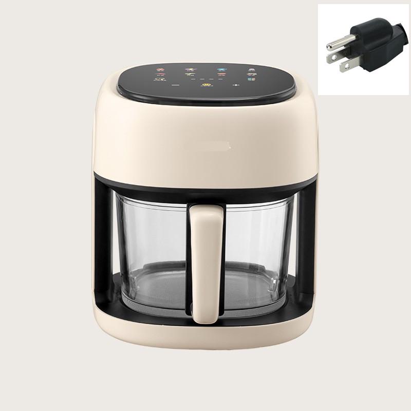 Visual Multifunctional Smart Air Fryer: 110V/220V Large Capacity Electric Fryer