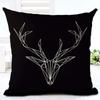 Brief Liebe Zuhause Kissenbezüge Baumwolle Leinen Schwarz Weiß Kissenbezug Sofa Bett Nordisch dekorativer Kissenbezug almofadas 45x45cm