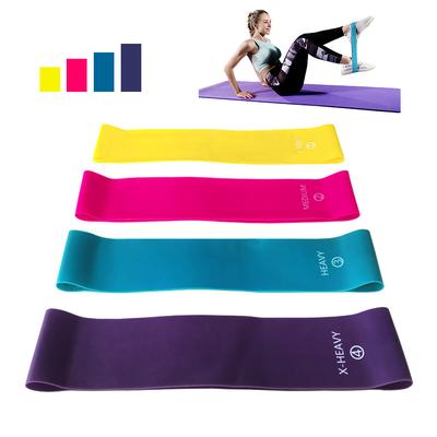 60cm 4 Different Levels Elastic Resistance Bands Yoga Training Sport Exercise Fitness Bands Pilates Crossfit Workout Equipment