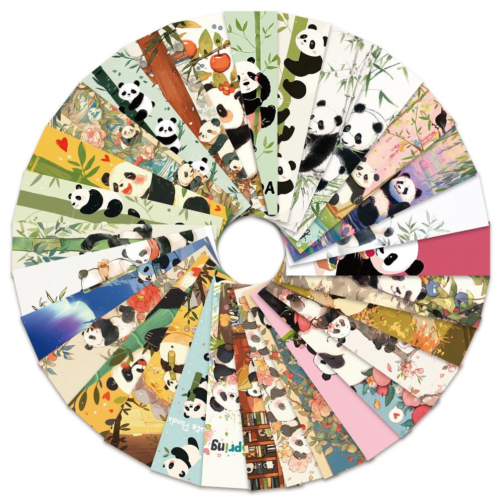 

Bview Art 30Pcs Adorable Panda Bookmarks for DIY Crafting, Reading Accessories for Students, Book Page Markers & Decor