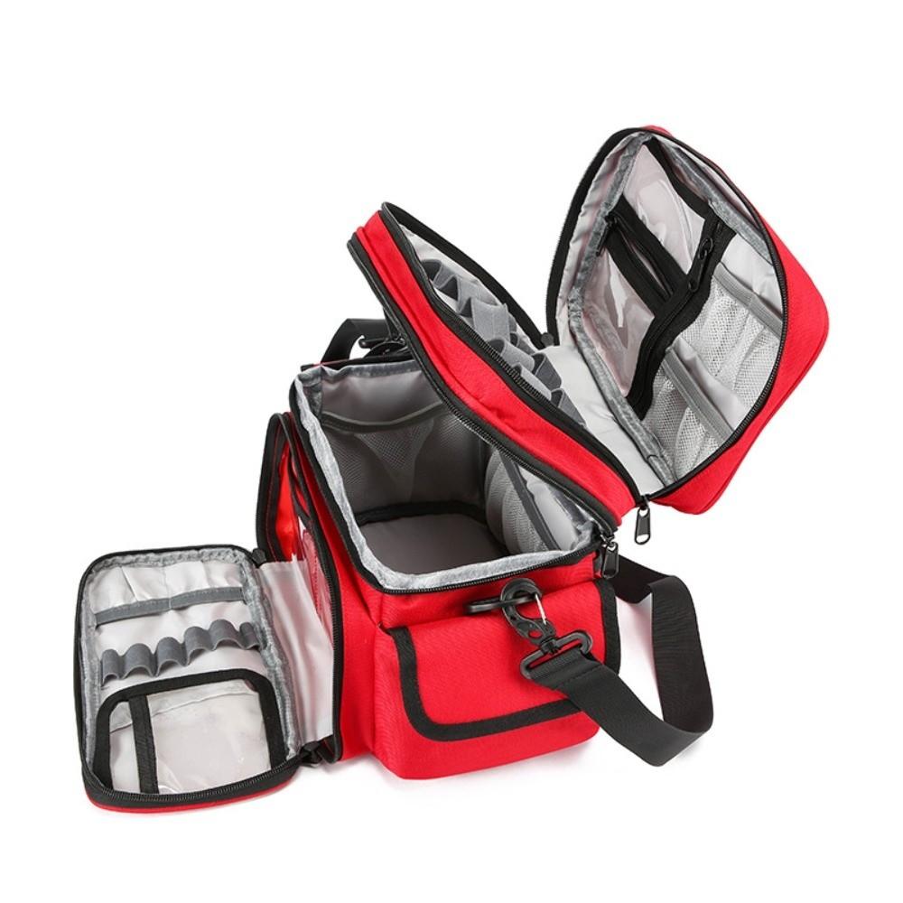 Empty Double Layer Medicine Bag Emergency Rescue First Responder Organizer  Home