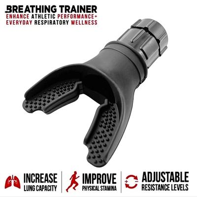 1/2PC Allenatore di respirazione sportiva Esercizio respiratorio per polmoni Maschera facciale Respiratore Attrezzatura fitness per la cura della salute domestica Accessori
