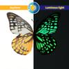12 Pcs 3D Butterfly Wall Stickers Reusable Wall Sticker Waterproof Wall Sticker Decor Luminous Double-layer Butterfly Decoration