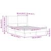 Bed Frame with Headboard Light Grey 120 x 190 cm Velvet