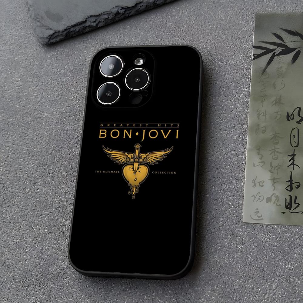 B-BonS JoviS Band Phone Case Funda For Iphone 13 17 16 11 15ProMax 14 12 Pro Xs Max Mini Xr X 7 8 6 6s Plus Covers