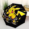 1ks Pikachu Automaticky otevírací/zavírací Skládací Přenosný Deštník s 8žebrovou Konstrukcí pro Ženy/Muže, Celoroční Použití a0901056