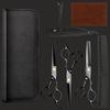 Stainless Steel Barber & Hairdressing Scissors Set: Flat Tooth & Thinning Options