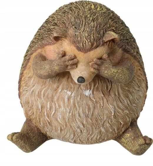 Figurka dekoracyjna 14 cm tworzywo sztuczne urocza ozdoba do domu jeż 1 szt.
