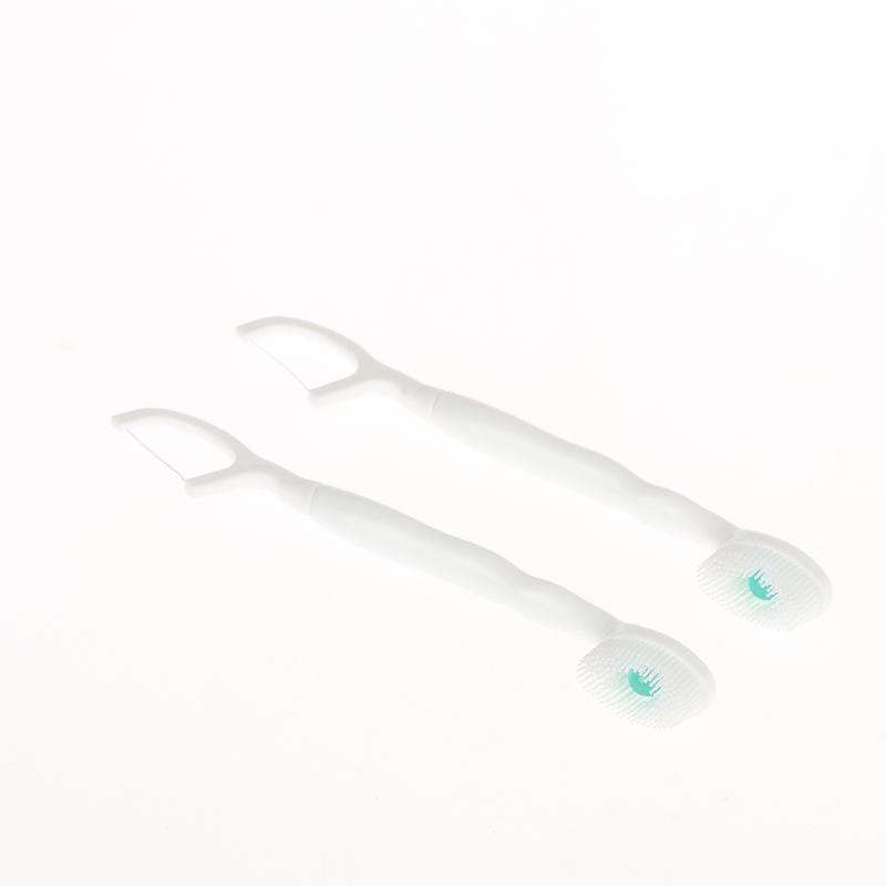 8/16Pcs Portable And Individually Packaged 3-In-1 Brush Head Toothbrush Floss Disposable Toothbrush For Adults On Business Trips