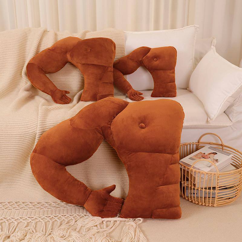 Soft Plush Male Friend Body Pillow With Arm Support For Gift And Comfort