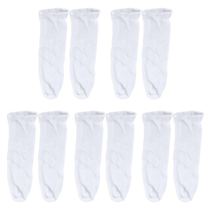 5 Pairs Blank White Sublimation Socks Blank Socks For Sublimation Dye Sublimation Sock Multi Sizes For Teen and Adult