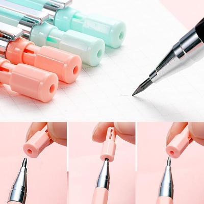 1Pc Mechanical Pencil 2.0 Mm Lead Refill Automatic Pencil For Exams Drawing