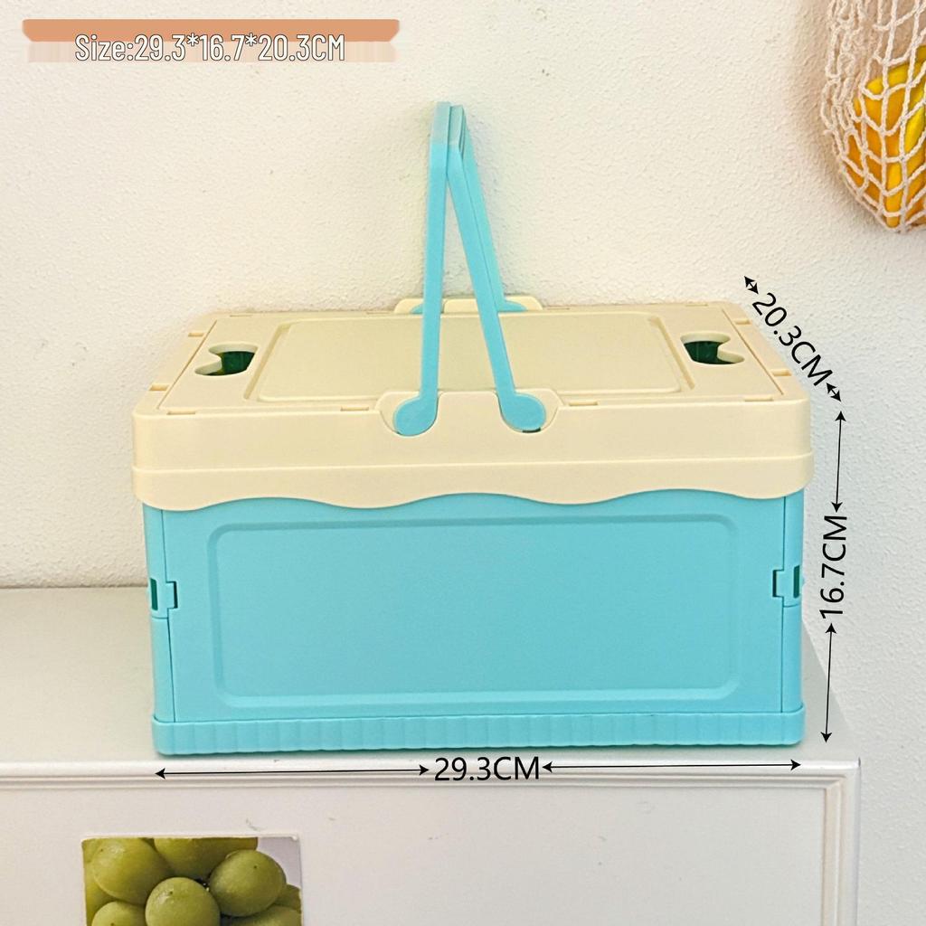 Tragbarer, faltbarer Picknick- und Aufbewahrungskorb im japanischen Stil für Gemüse und Wäsche