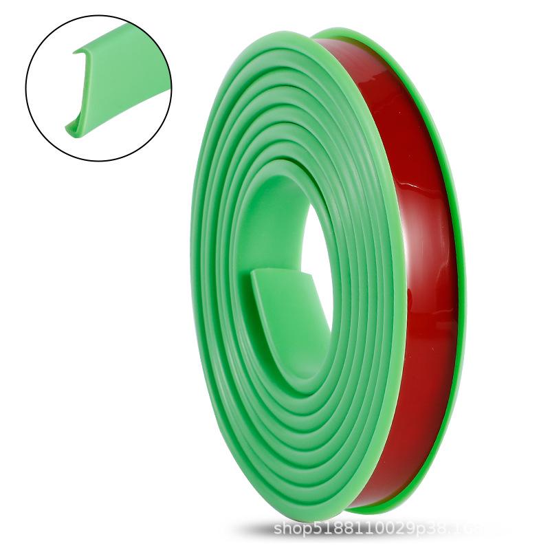 Self-Adhesive U-Shaped Wood Edge Trim for Furniture and Cabinets