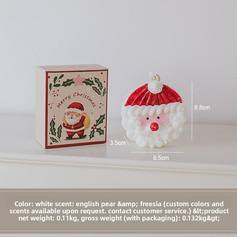 Santa Claus Scented Candle Wholesale Candle Handmade Christmas Gift Cake Modeling Scented Candle