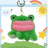 Adorable Frog And Duck Plush Keychain Couple Cute Animal Transforming Bag Charm
