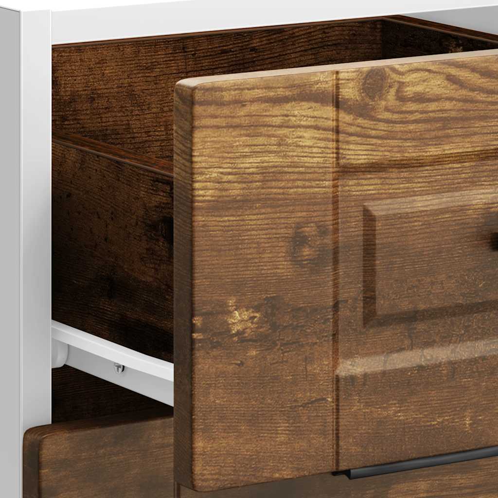 Porto Kitchen Base Cabinet Smoked Oak Particleboard