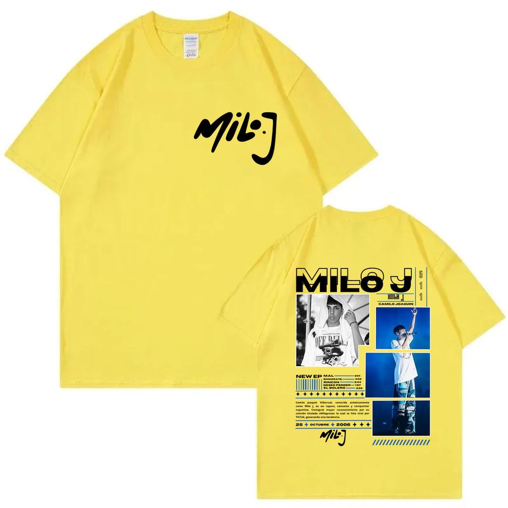 Rapper Milo J 511 Album Merch Tshirt Men Women Clothing Fashion Hip Hop Tshirts Summer Oversized Cotton Short Sleeve T Shirt