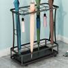 Iron Hotel Umbrella Stand  Minimalist Lobby Organizer  Long and Foldable Umbrella Holder Sturdy Storage Rack