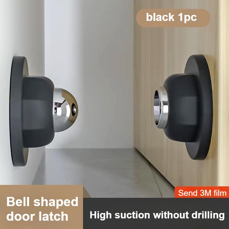 1set Soft Magnetic Door Stop - Easy Installation, Adhesive Mounting | No Drilling, Suitable for Home & Office, door closer