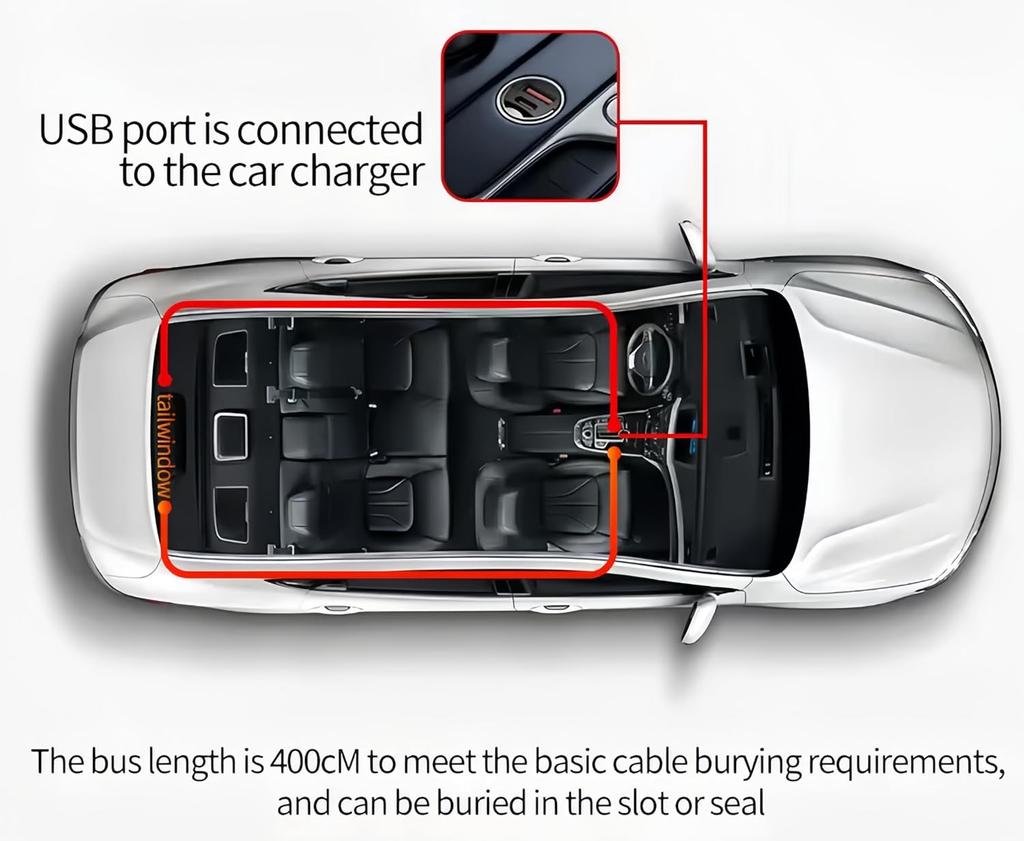 2 Stück Dynamisches Großes Teufelsaugenlicht 59,5x12 cm Bunte Augenlampe LED-Matrix-Panel-Licht 5V USB-Betrieben für Auto-Windschutzscheibe