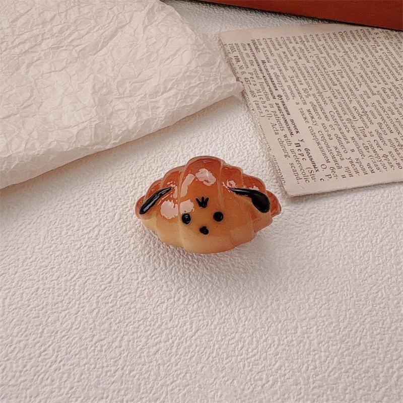 Baby Girls Cute Simulation Food Hairclip Kids Resin Croissants Waffles Cookies Hairpin For Children Accessory