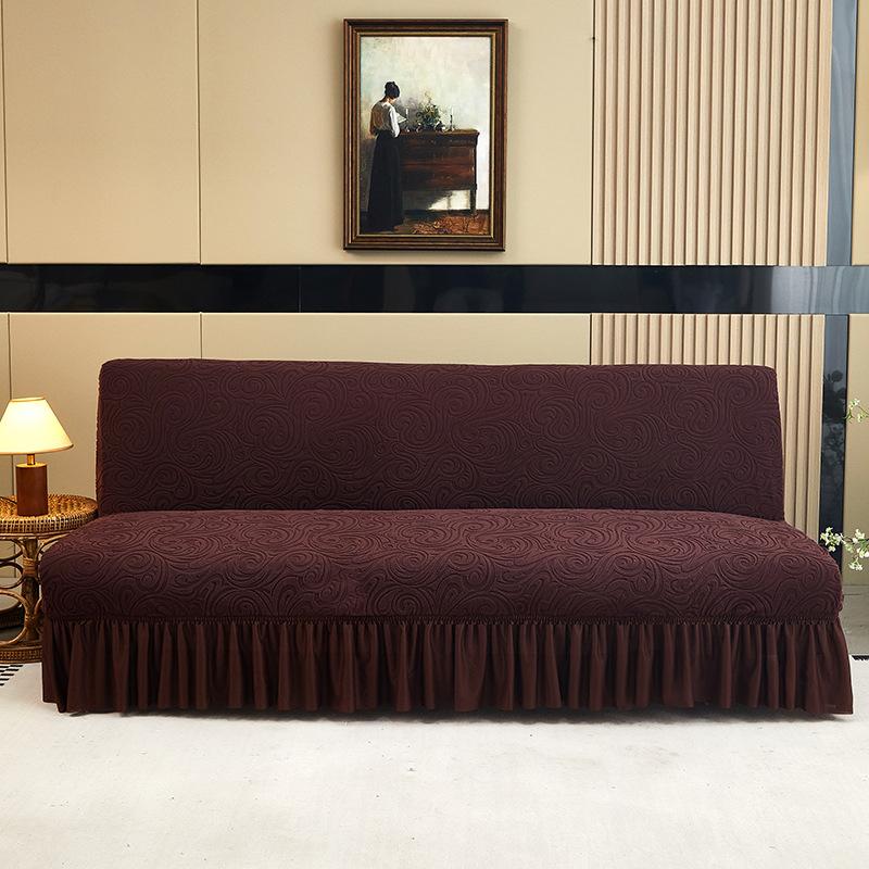 

Потовщена жакардова спідниця дивана, покривало для ліжка, чохол для безрукого дивана Аліса , всеохоплюючий чохол свастика , універсальна модель Large 190-220cm